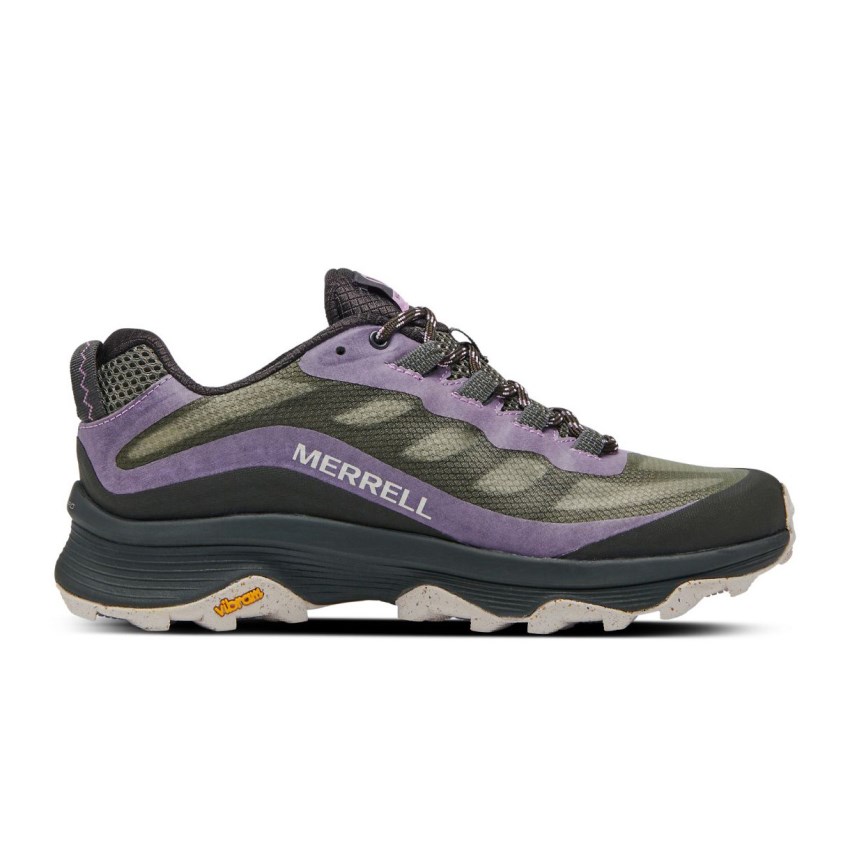 Chaussures Randonnée Merrell Moab Speed Grise/Lavande Femme | Y.A.QJZK